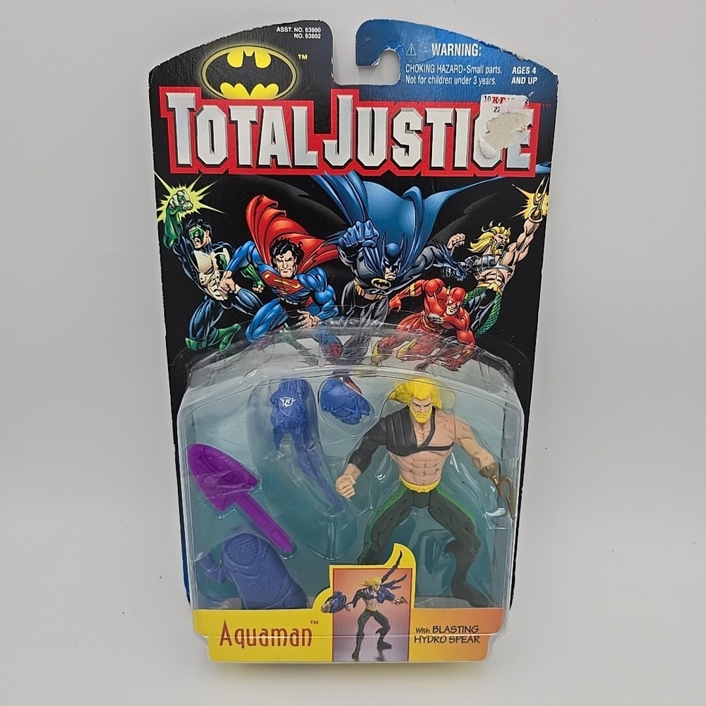 Total Justice League Aquaman Action Figure 1996 Kenner DC Comics Hasbro‎ JLA USA